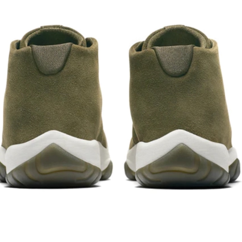 Air Jordan Future Green Olive Canvas Sneaker Women Size 8 - Picture 5 of 7